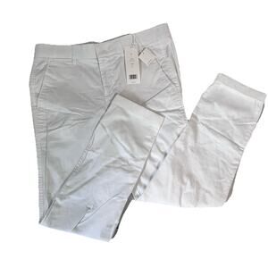 Vince White Pants size 4 Stretch Chino Pockets Casual Beach Summer Slim